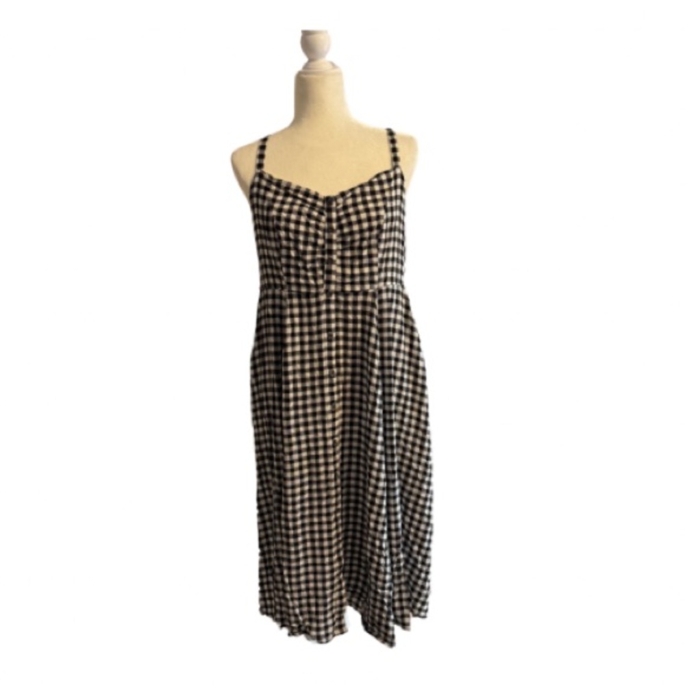 Torrid Black and White Gingham Dress